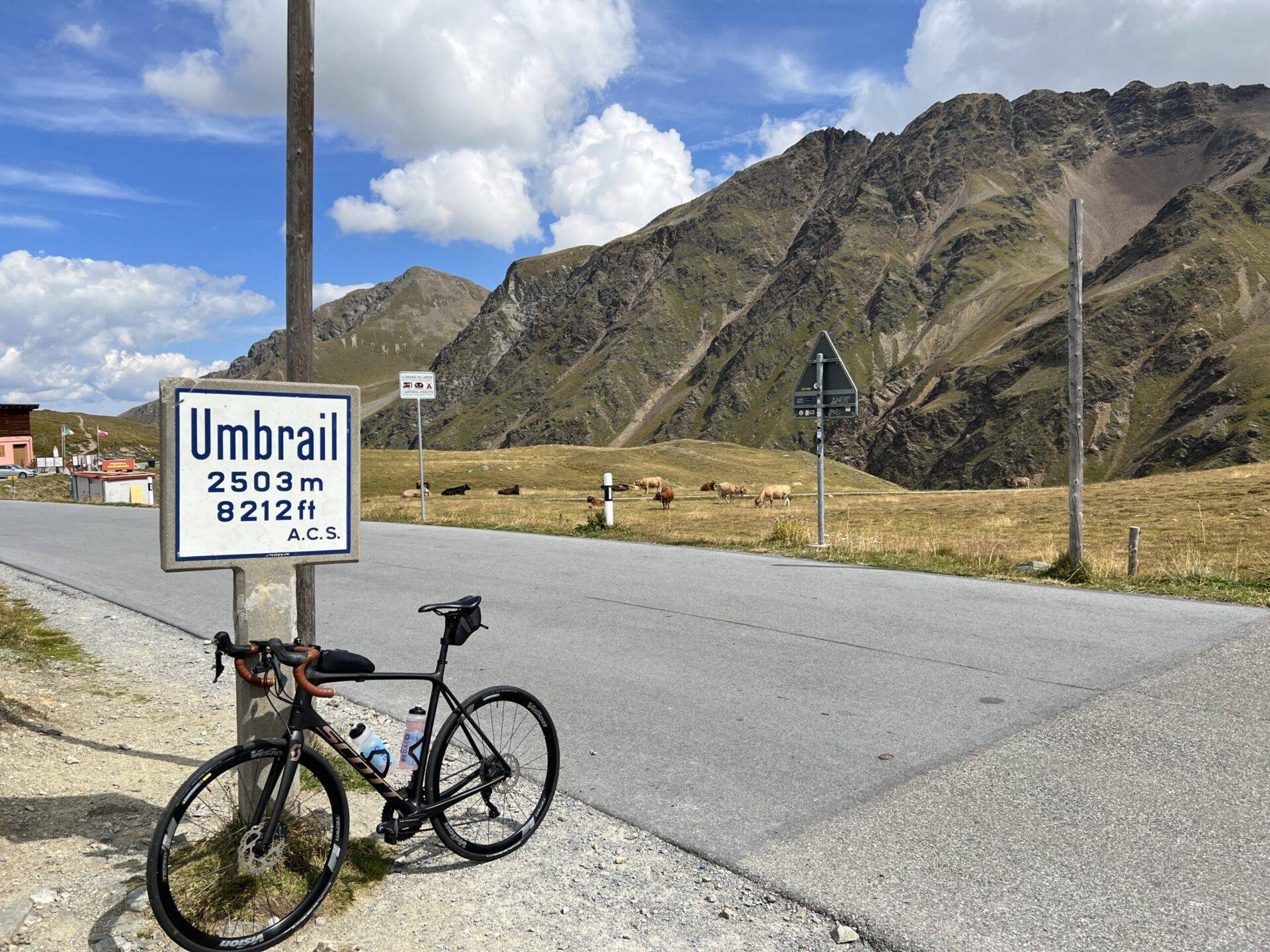 Op de top van de Umbrailpas