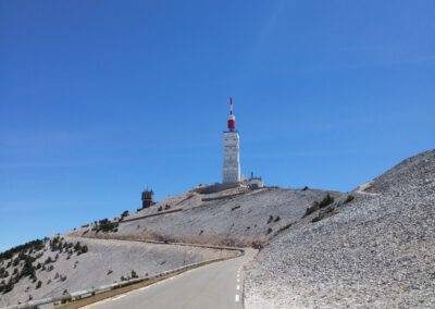 Bijna op de top van de Mont Ventoux